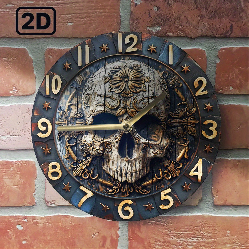 Schedel Wanddecoratie Messing - Mystieke Uniek Ontwerp