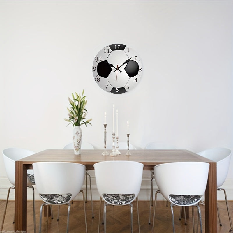Stille Wandklok Hout - Sportief Design Voetbalfans