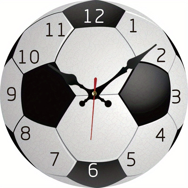 Stille Wandklok Hout - Sportief Design Voetbalfans
