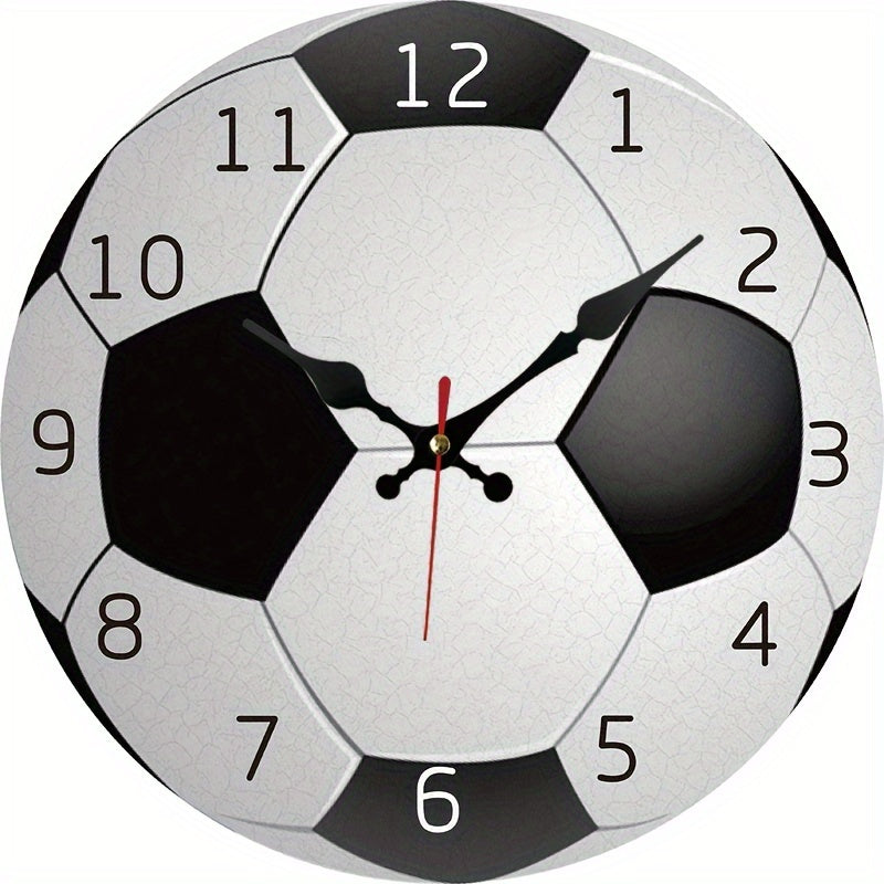 Stille Wandklok Hout - Sportief Design Voetbalfans