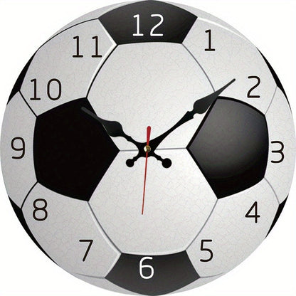 Stille Wandklok Hout - Sportief Design Voetbalfans