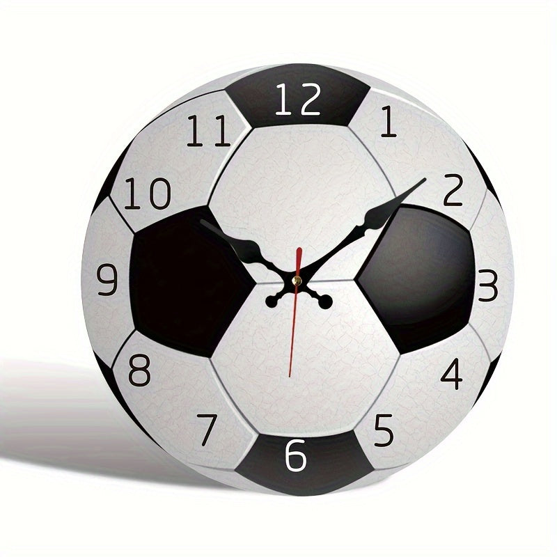 Stille Wandklok Hout - Sportief Design Voetbalfans