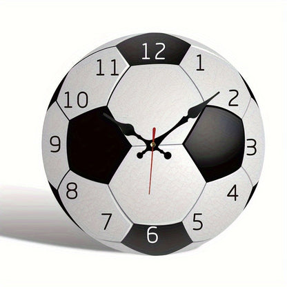 Stille Wandklok Hout - Sportief Design Voetbalfans