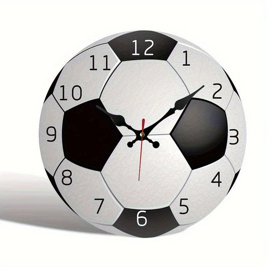 Stille Wandklok Hout - Sportief Design Voetbalfans