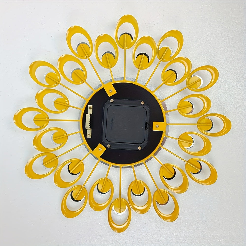 Stille Wandklok Metaal - Modern Rond Ontwerp Dallas