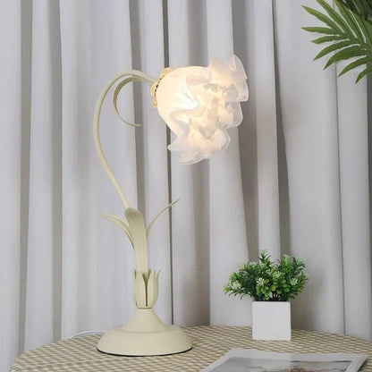 Vintage Bloem Tafellamp Verstelbare Arm - Bartolomeo