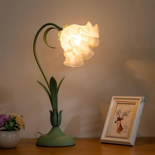 Vintage Bloem Tafellamp Verstelbare Arm - Bartolomeo