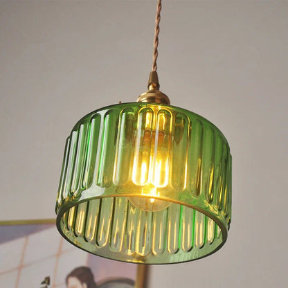 Vintage Glazen Hanglamp Verstelbaar - Ottilia Elegantie
