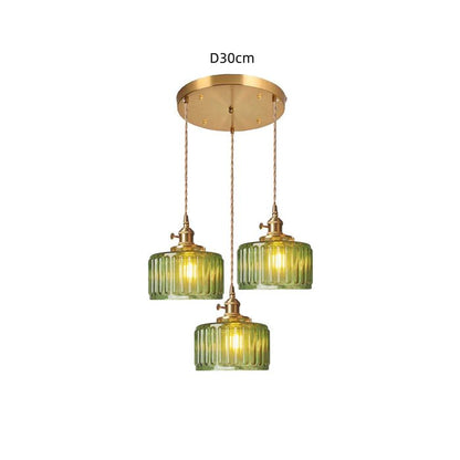 Vintage Glazen Hanglamp Verstelbaar - Ottilia Elegantie
