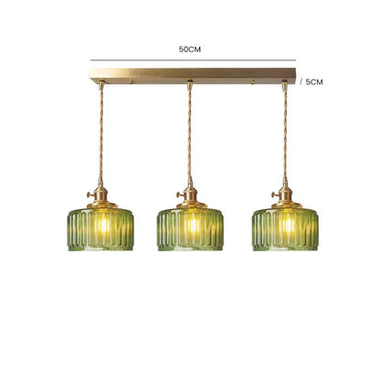 Vintage Glazen Hanglamp Verstelbaar - Ottilia Elegantie