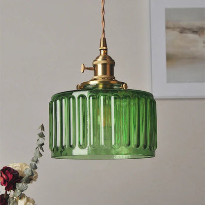 Vintage Glazen Hanglamp Verstelbaar - Ottilia Elegantie