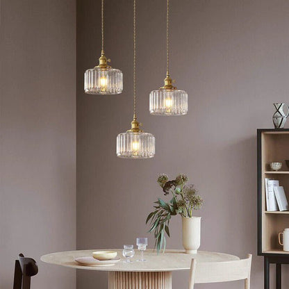 Vintage Glazen Hanglamp Verstelbaar - Ottilia Elegantie