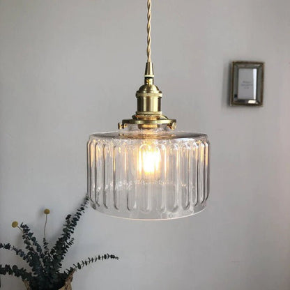 Vintage Glazen Hanglamp Verstelbaar - Ottilia Elegantie