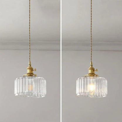 Vintage Glazen Hanglamp Verstelbaar - Ottilia Elegantie