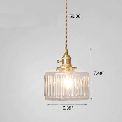 Vintage Glazen Hanglamp Verstelbaar - Ottilia Elegantie