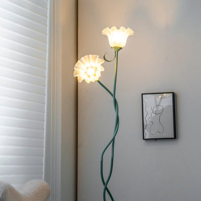 Vloerlamp met Bloemenpatroon - Uniek Design Armando