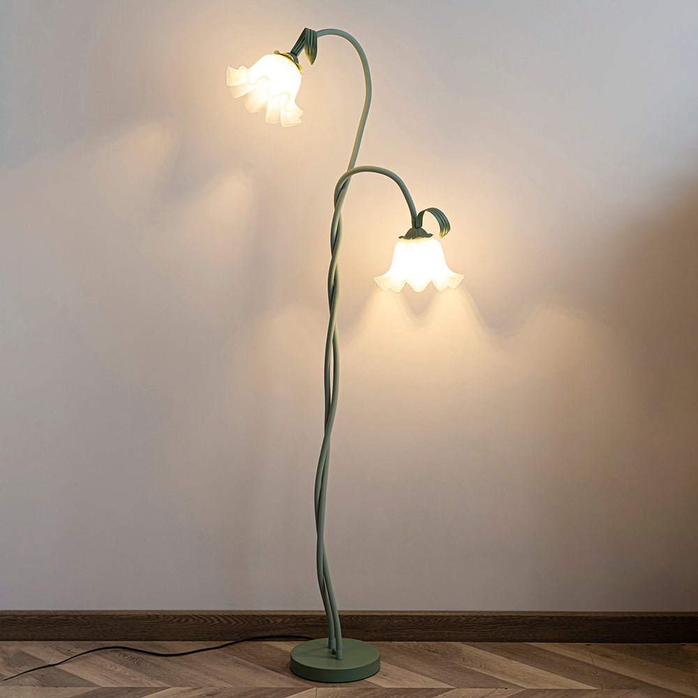 Vloerlamp met Bloemenpatroon - Uniek Design Armando