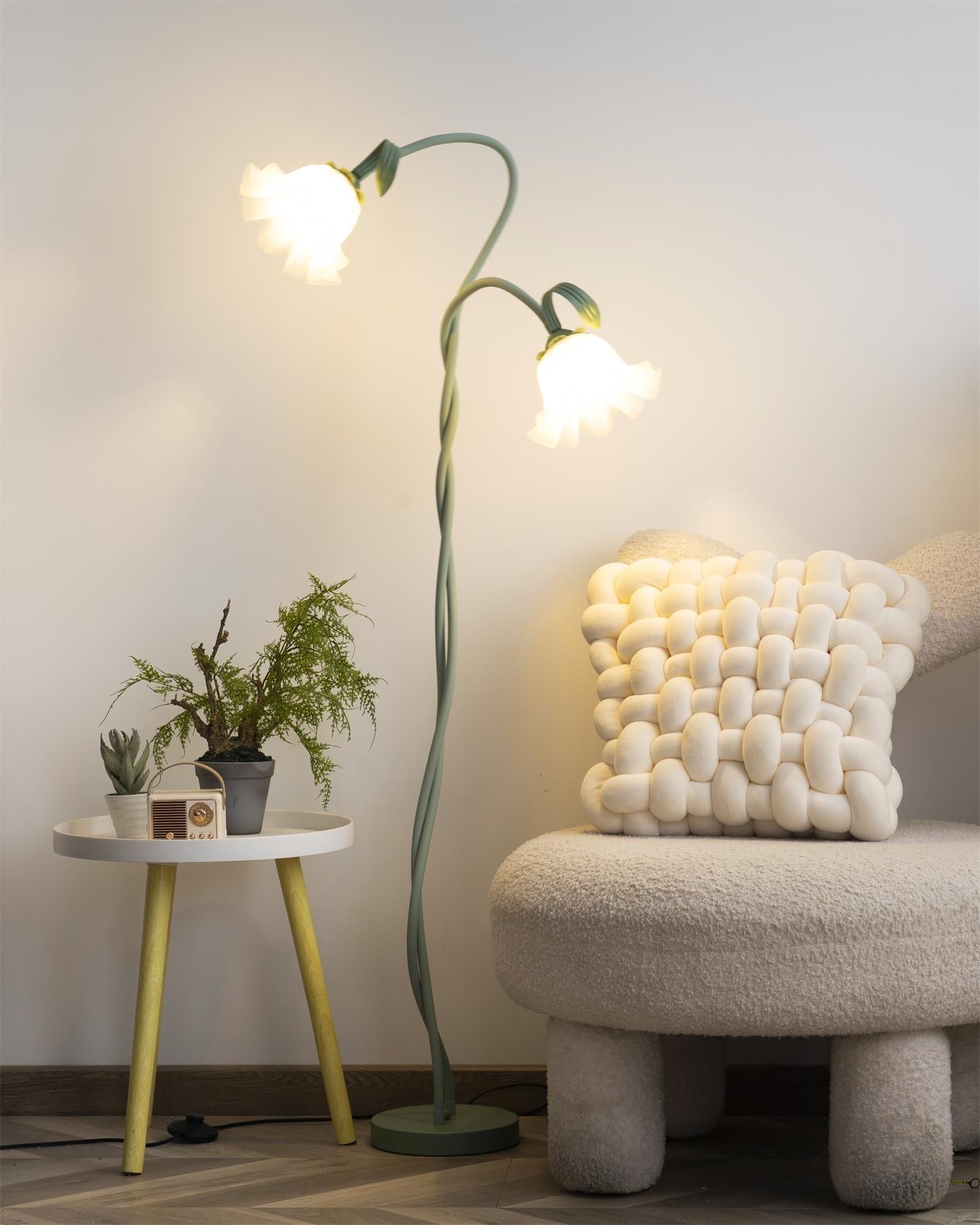 Vloerlamp met Bloemenpatroon - Uniek Design Armando