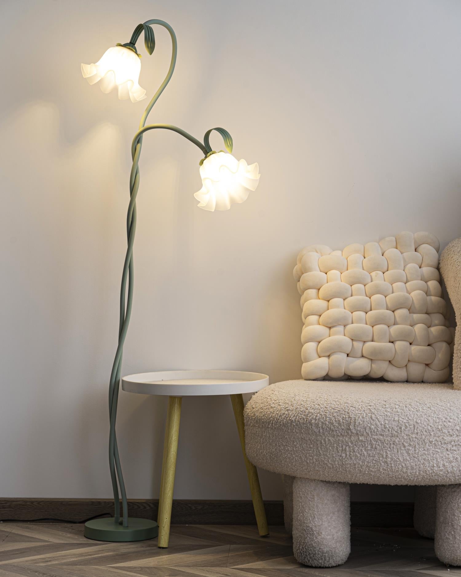 Vloerlamp met Bloemenpatroon - Uniek Design Armando