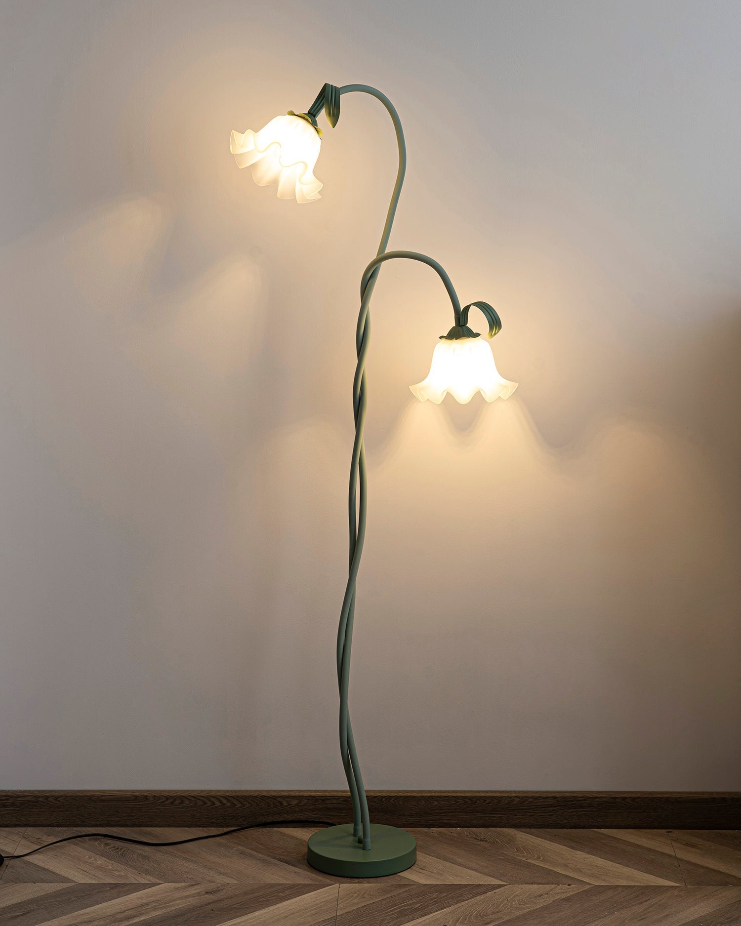Vloerlamp met Bloemenpatroon - Uniek Design Armando