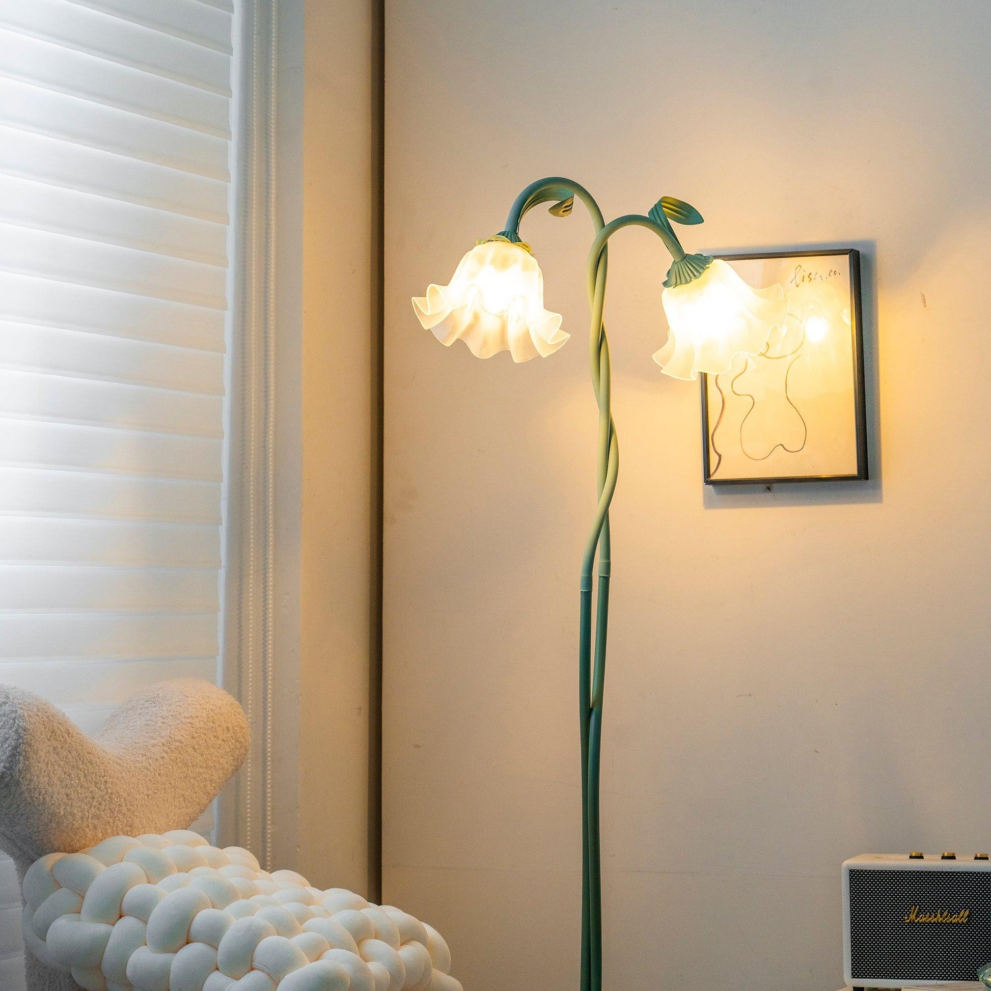 Vloerlamp met Bloemenpatroon - Uniek Design Armando