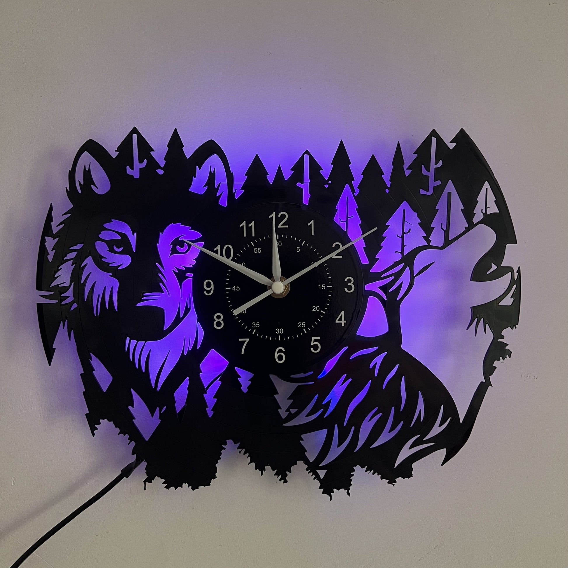 Cogsworth Vintage Wanddecoratie met Husky Thema-DecorDutch-Met LED-licht-DecorDutch