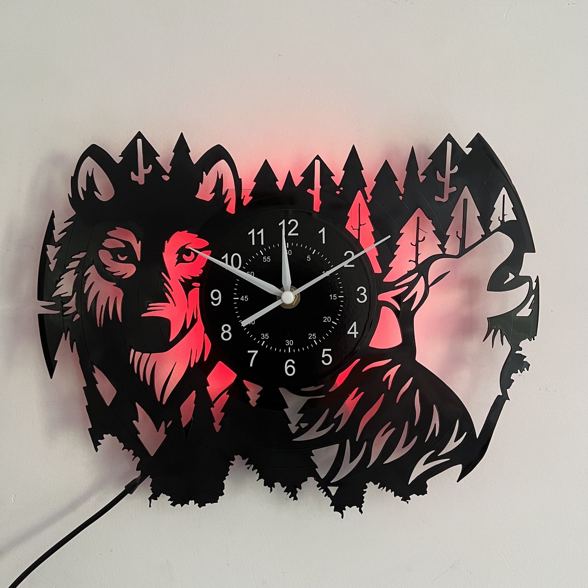 Cogsworth Vintage Wanddecoratie met Husky Thema-DecorDutch-Met LED-licht-DecorDutch