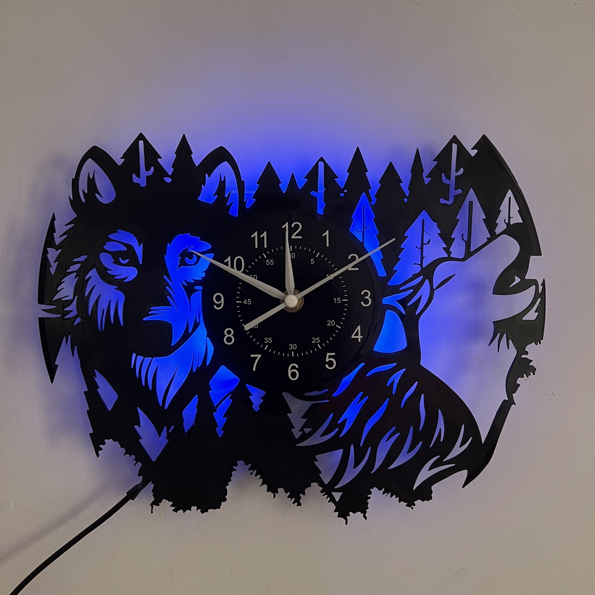 Cogsworth Vintage Wanddecoratie met Husky Thema-DecorDutch-Met LED-licht-DecorDutch