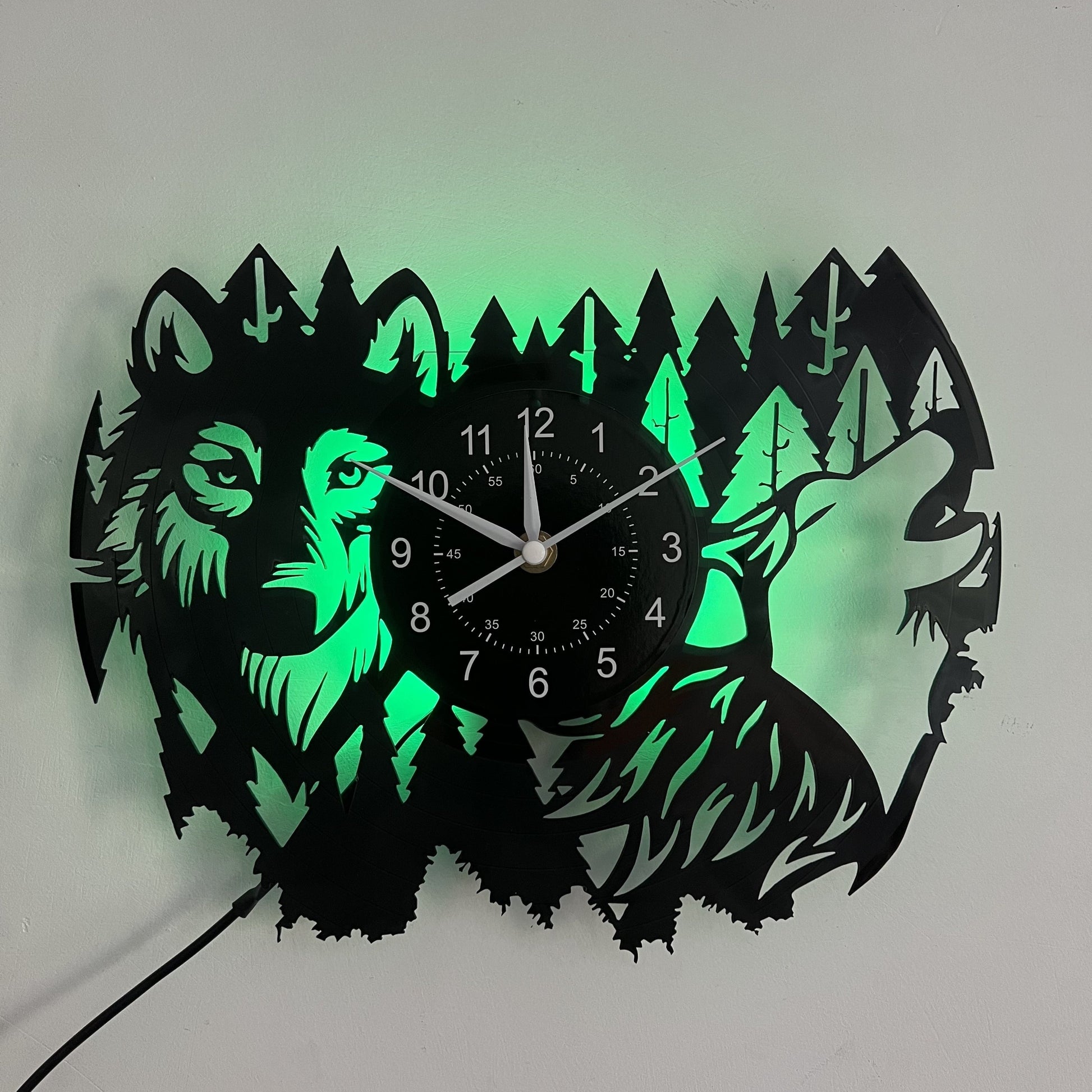 Cogsworth Vintage Wanddecoratie met Husky Thema-DecorDutch-Met LED-licht-DecorDutch