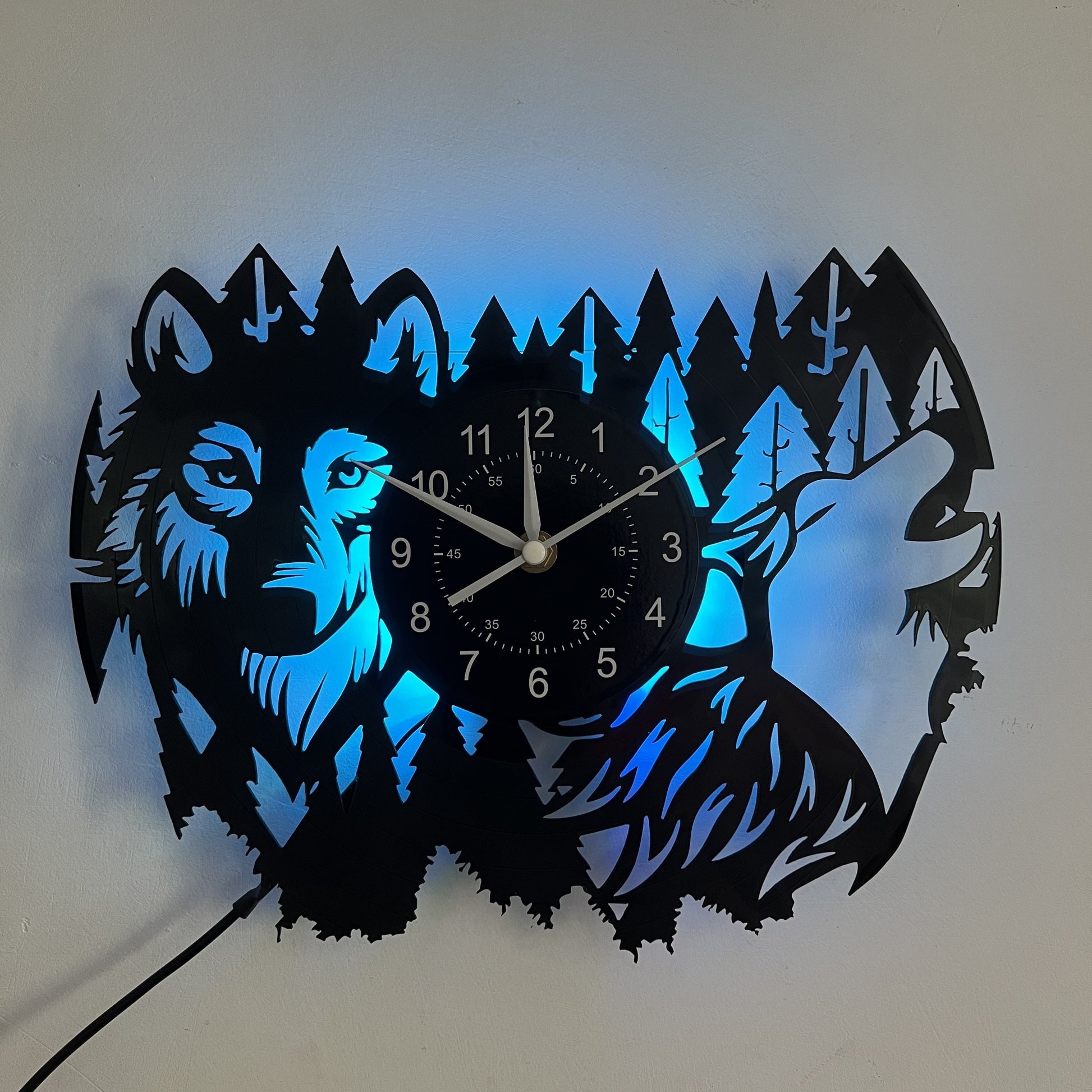 Cogsworth Vintage Wanddecoratie met Husky Thema-DecorDutch-Met LED-licht-DecorDutch
