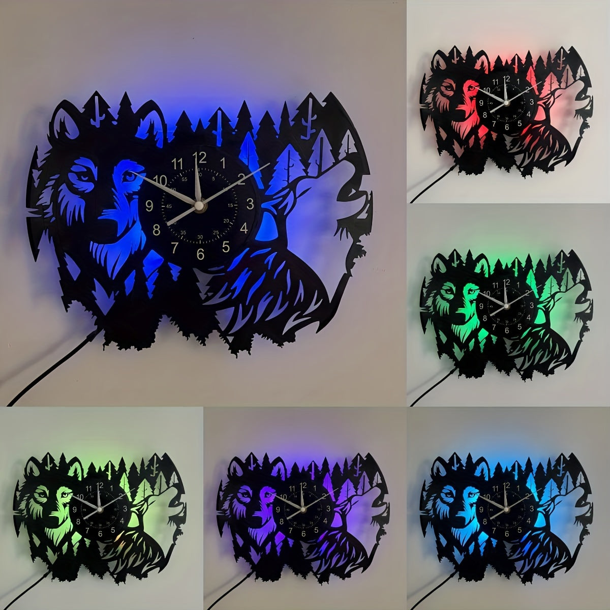 Cogsworth Vintage Wanddecoratie met Husky Thema-DecorDutch-Met LED-licht-DecorDutch