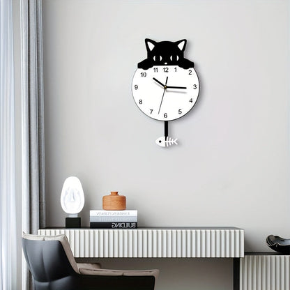 Wanddecoratie met Kat - Uniek Ontwerp Speelse Decoratie