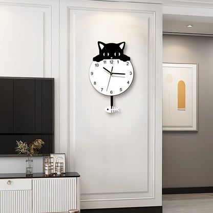 Wanddecoratie met Kat - Uniek Ontwerp Speelse Decoratie