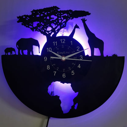 Wandklok Decoratie Stille Giraffe - Creatief Design Interieur