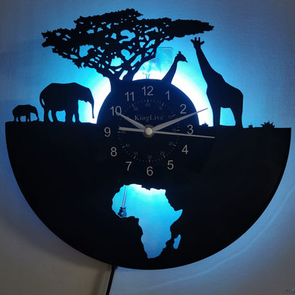 Wandklok Decoratie Stille Giraffe - Creatief Design Interieur