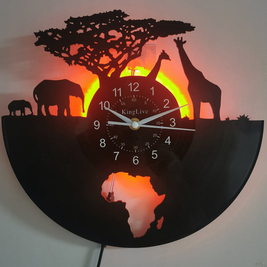 Wandklok Decoratie Stille Giraffe - Creatief Design Interieur