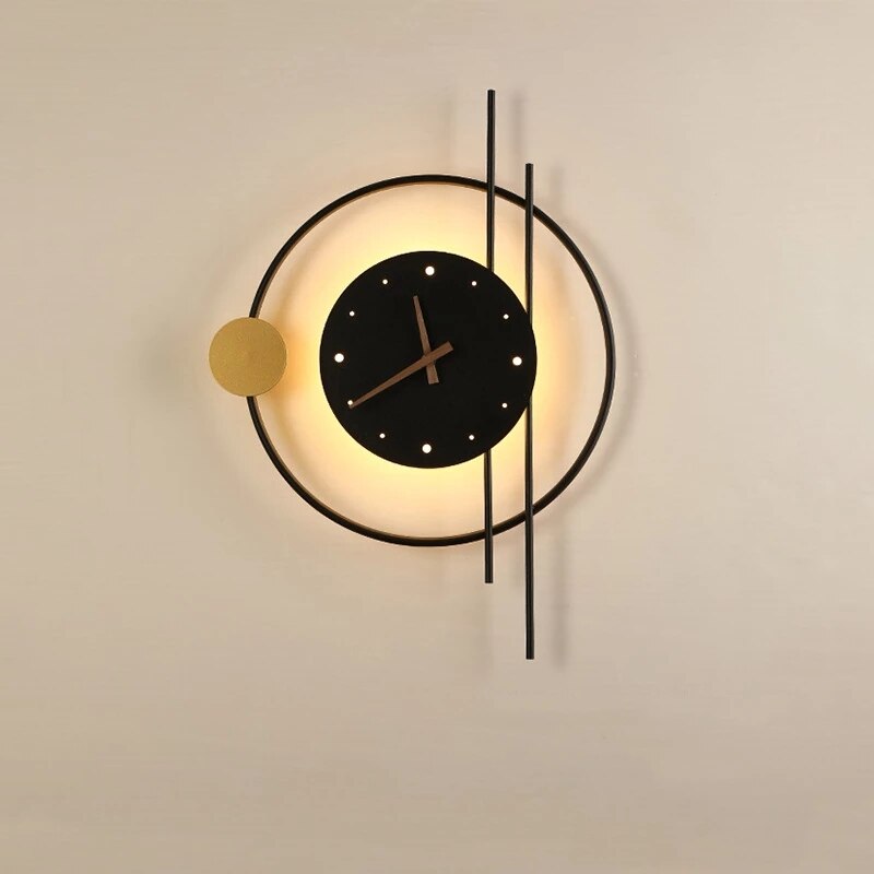 Wandlamp met Klok - Stijlvolle Tranquillo Design