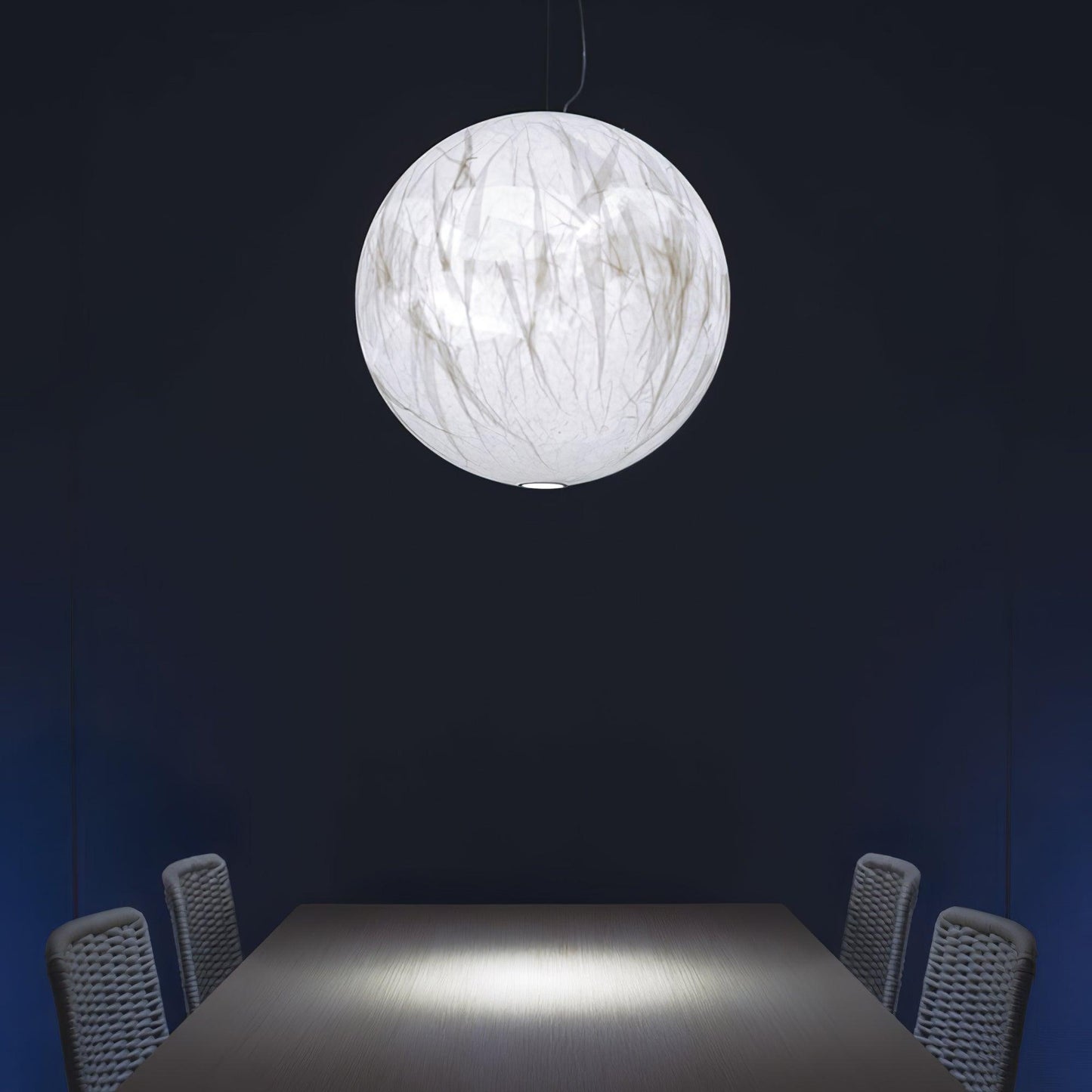Zijde Hanglamp Verstelbare Kabel - Maanlicht Design Jorge