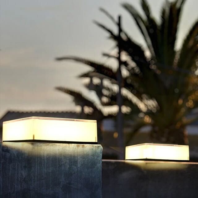 Zonne-energie Buitenlamp Waterdicht IP65 - Modern Onyx