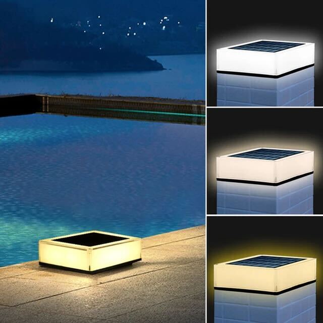 Zonne-energie Buitenlamp Waterdicht IP65 - Modern Onyx