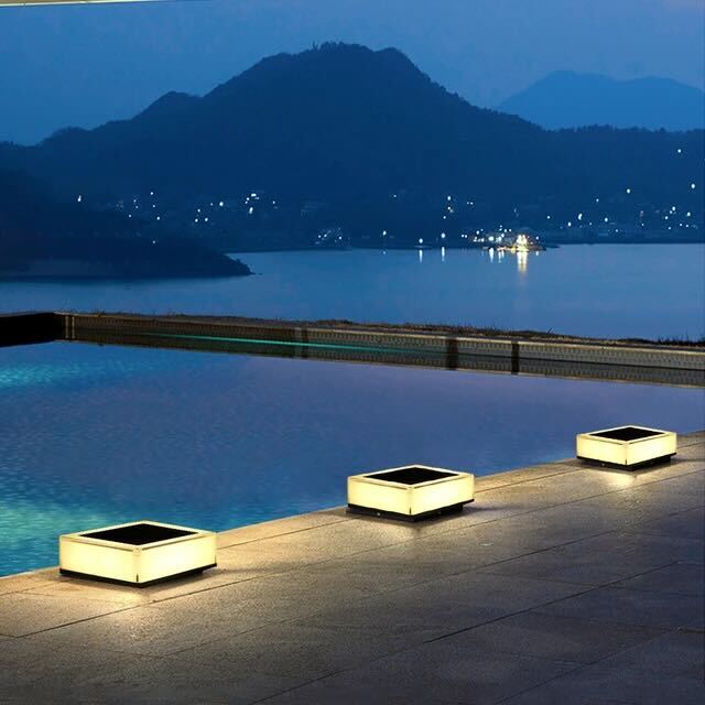 Zonne-energie Buitenlamp Waterdicht IP65 - Modern Onyx