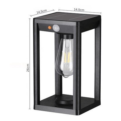 Zonne-energie Buitenlamp met Sensor - Prismatica Pilaren