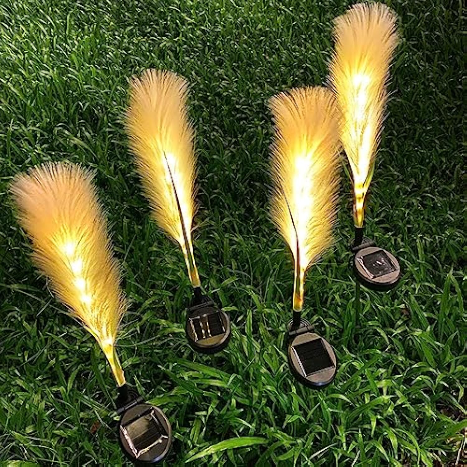 Zonne-energie Tuinlamp Rietontwerp - Natuurlijke Prohibition
