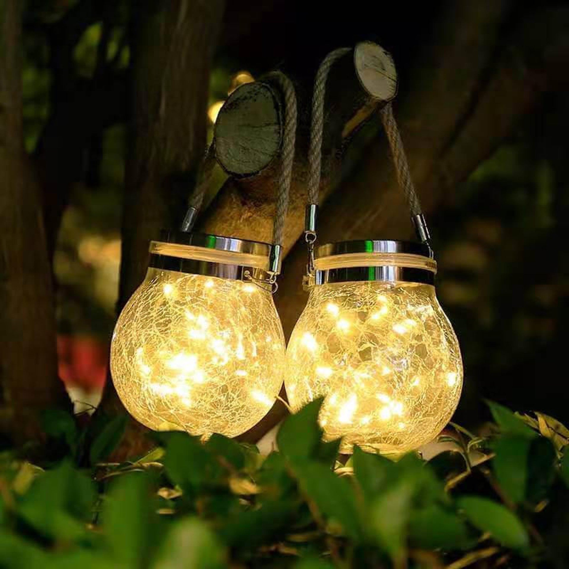 Zonne-energie Tuinlamp Uniek Ontwerp - Aitor Glazen Lamp